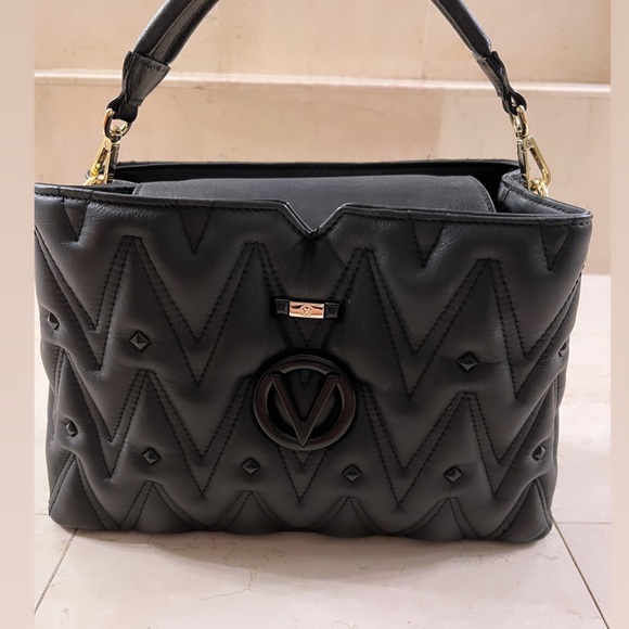 Valentino Black Quilted Handbag - Picture 1 of 6